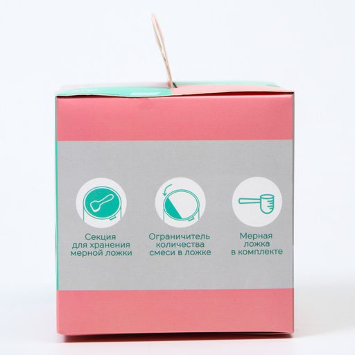 Контейнер для детского питания Мишка 1, 250 мл, розовый