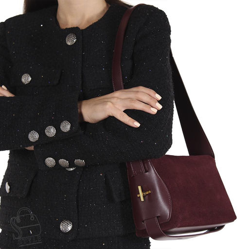 Сумка женская кожаная 5736BDAA wine red Baidou/30 в Новосибирске  фото 2