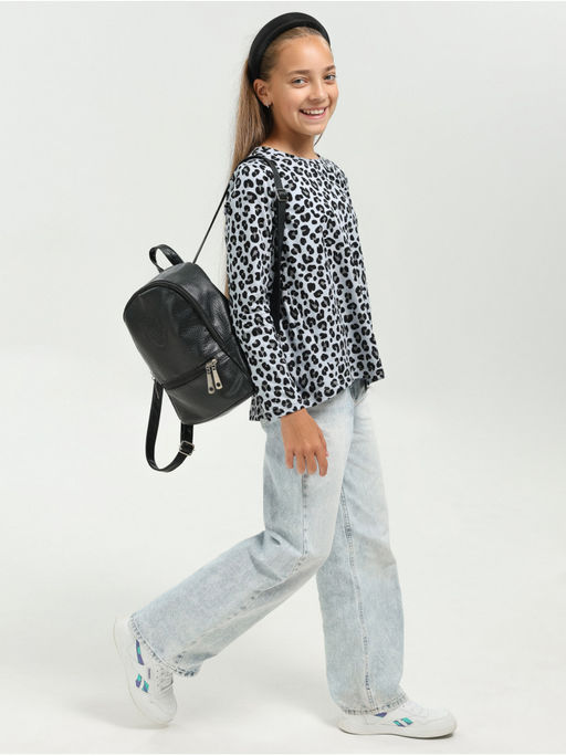 Лонгслив Леопард Детский Коричн - София фото 18