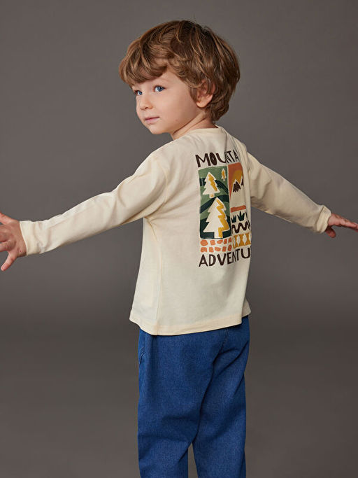 Bisiklet Yaka Erkek Bebek Ti??rt ve Jean Pantolon