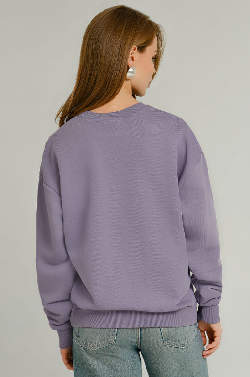 Арт. 15106 Свитшот женский 44-52 (5 шт) Цвет:сиреневый