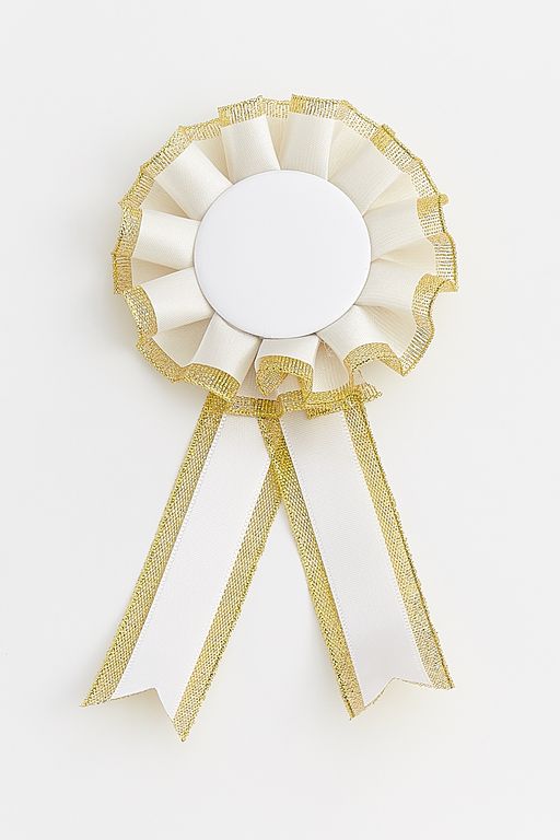 Значок на булавке с лентой, заготовка на блистере (12 шт) RN-059 - Больше подарков фото 2