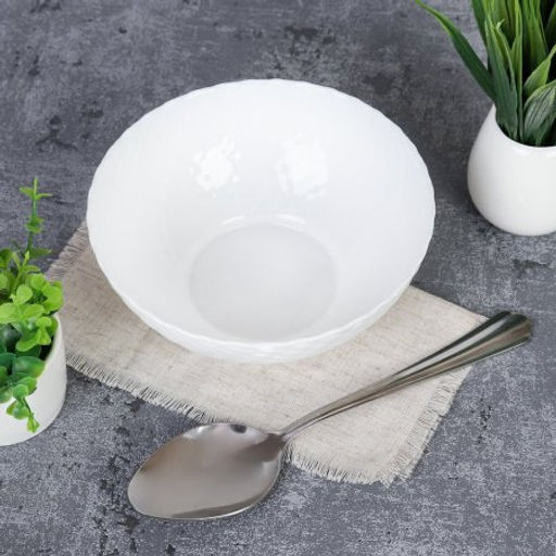 Набор суповых тарелок 4 штуки 600 мл 150 мм белый фактурный / WVW60Q (WHITE) / - Галеонтрейд фото 3