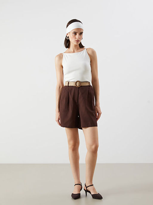 Halter Yaka Modal Kar???ml? Kad?n Atlet