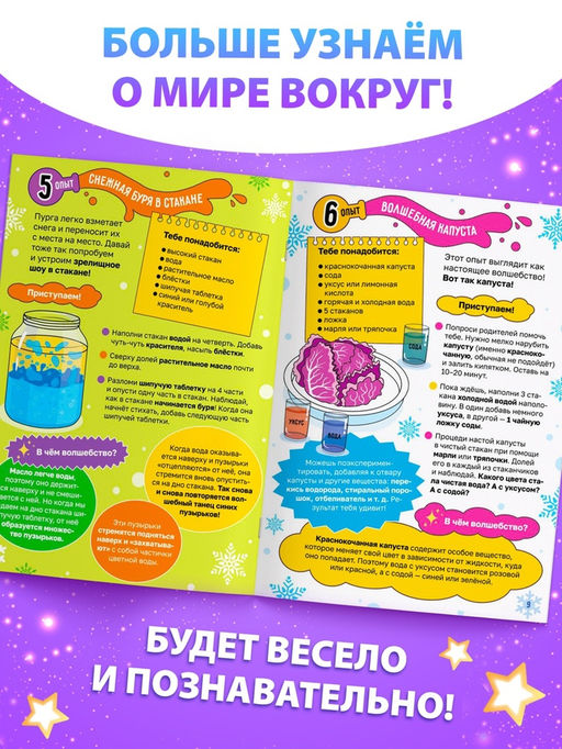 Цена за 2 шт. Книга Новогодние опыты, 16 стр. - Буква-ленд фото 3