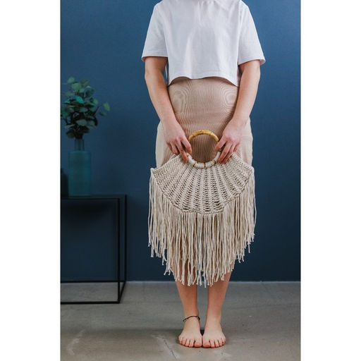 Ручки для сумки, 2 шт., бамбук, d=15, 17 см, толщина 0.8 см