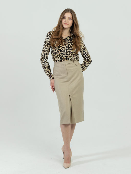 Юбка, прямого силуэта на подкладке