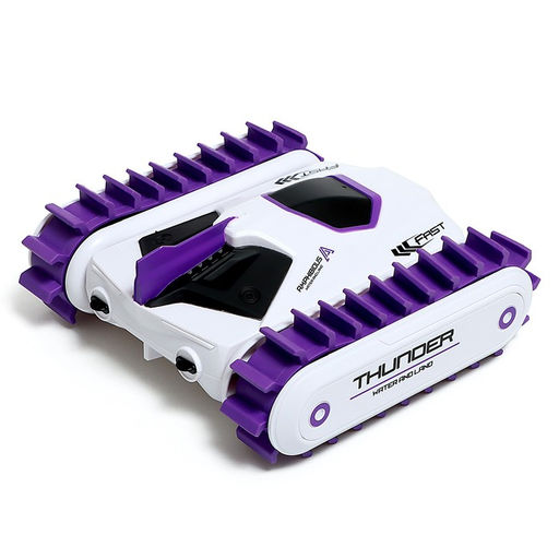 Машина-перевёртыш Амфибия, с аккумулятором, цвет бело-сиреневый - Simaland фото 3