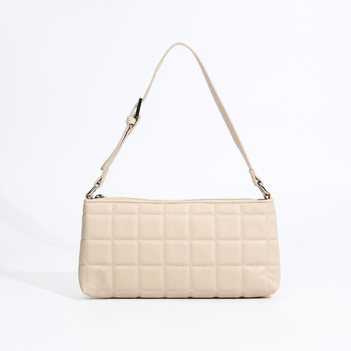 Сумка женская на молнии, цвет бежевый