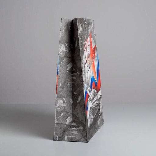 Пакет подарочный ламинированный, упаковка, «С Праздником 23 февраля!», L 40×31×11.5 см