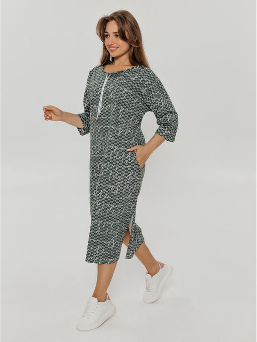 Фрида платье женское (кофе буквы) - Lovetex фото 10