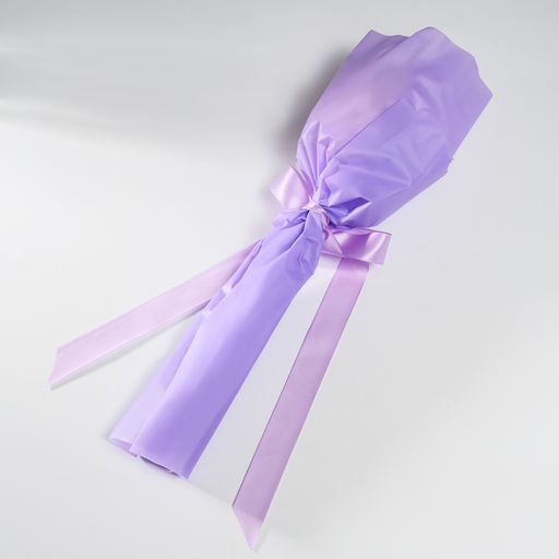 Букет из мыльных лепестков для ванны «Роза в шарике», подарочный, сирень, 8.5×8.5×36 см