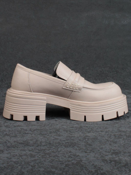 03-C1815-2 BEIGE Лоферы женские (натуральная кожа) - Фабричный китай фото 12