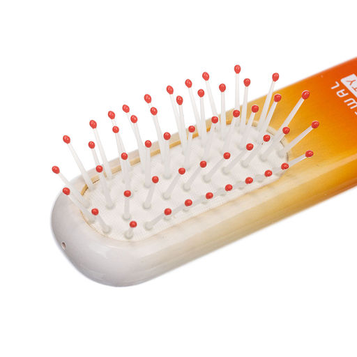 Массажная щетка мини Caramel DEWAL BEAUTY DBCL425orange-white  фото 2
