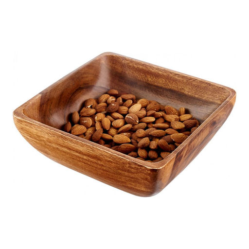 Миска квадратная деревянная большая Walmer Organic, 20х20 см, цвет темное дерево  фото 3