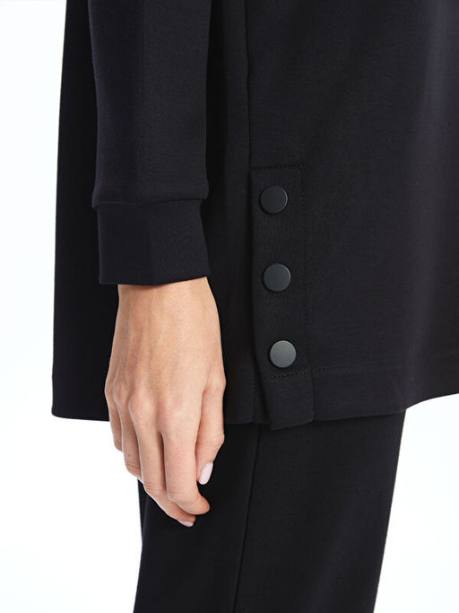 D?z Oversize Kad?n Hoodie