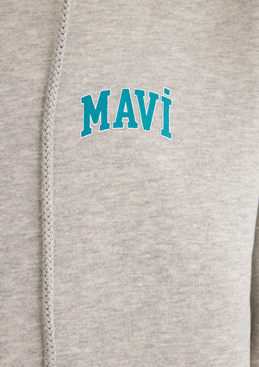 Mavi Logo Bask?l? Fermuarl? Gri Sweatshirt фото 7