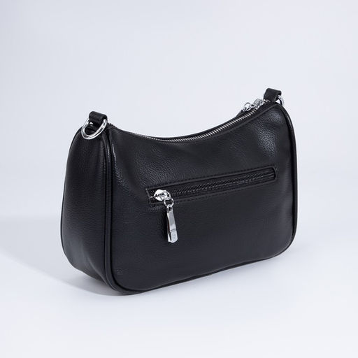 Сумка-багет на молнии, с кошельком, цвет чёрный - Simaland фото 2