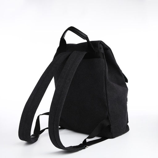 Рюкзак мужской городской TEXTURA, текстиль, цвет чёрный  фото 2