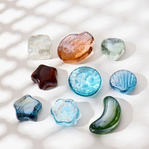 Декор камни перламутр, 250 г., морской коктейль