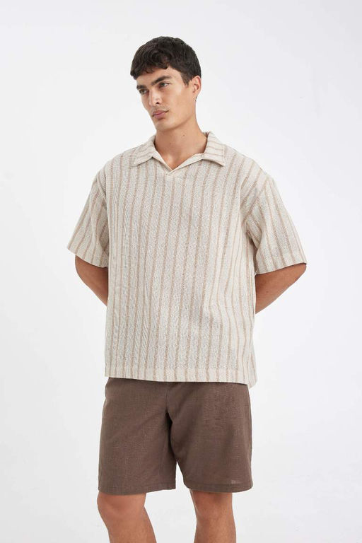 Хлопковые шорты-бермуды свободного покроя - Defacto фото 4