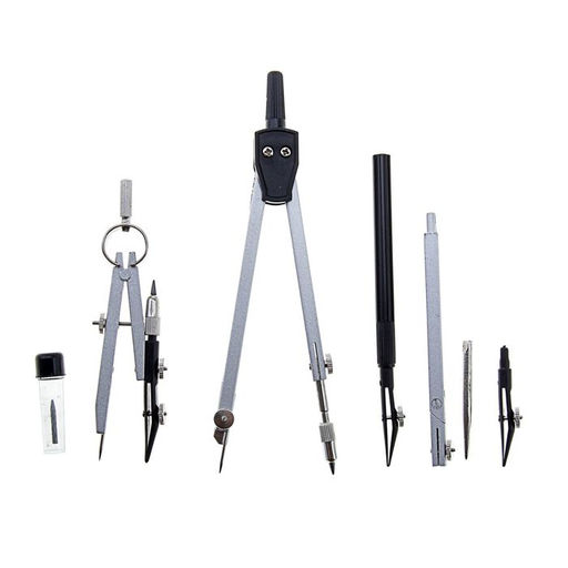 Набор чертёжный 7 предметов, в пластиковом пенале