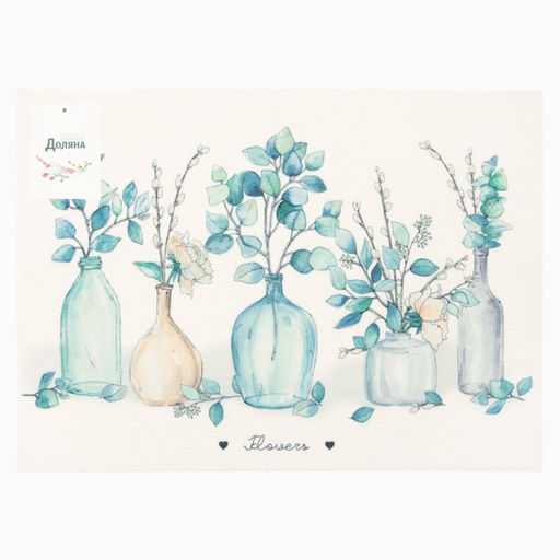 Салфетка на стол Доляна Flowers ПВХ 40*29см  фото 5