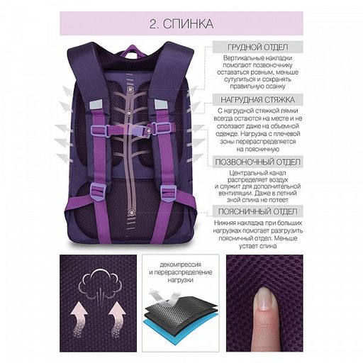 RG-066-2 Рюкзак школьный - Grizzly фото 14