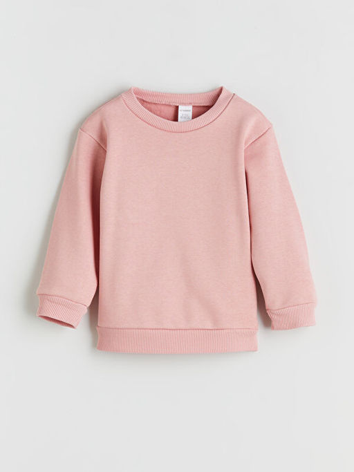 Bisiklet Yaka K?z ?ocuk Sweatshirt