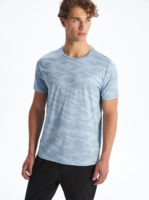 Bisiklet Yaka Erkek Spor Ti??rt