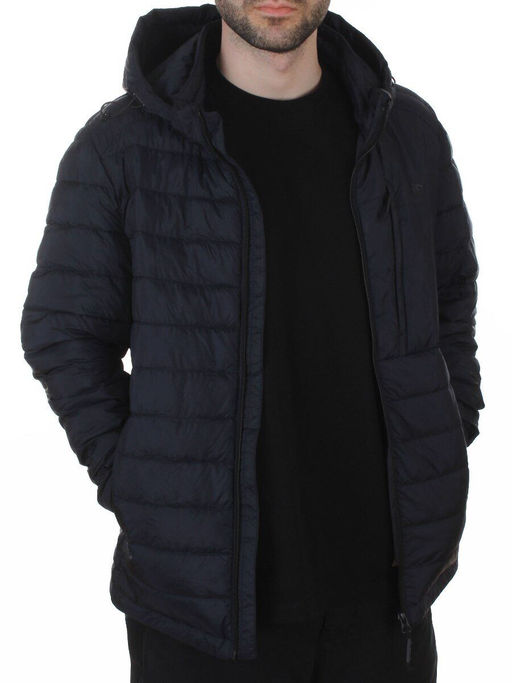 88045 DK. BLUE Куртка мужская демисезонная (100 гр. холлофайбер)