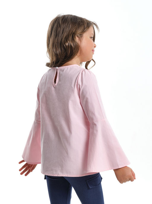 Блузка с жемчугом на праздник UD 4531 неон-желтый - Mini maxi фото 8