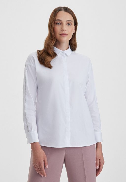 Блуза женская LA-311355-WH, 
белый - Steinberg фото 3