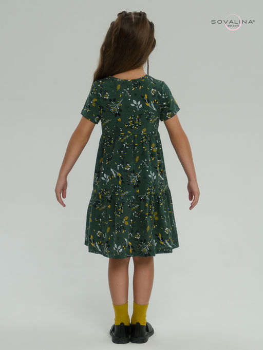 Платье Тия горчичные ветки - Sovalina фото 26