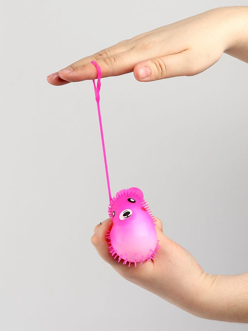 Цена за 12 шт. Антистресс игрушка «Мишка», мялка с пастой, МИКС