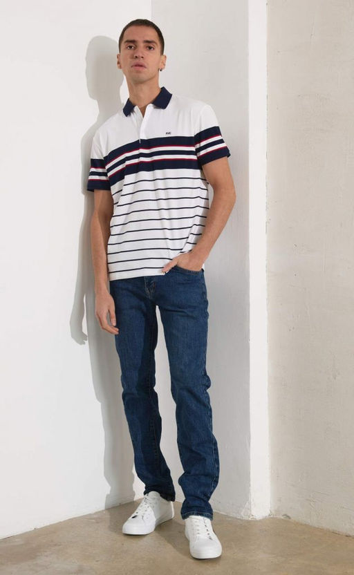 Футболка-поло F411-07-001 white - Fine joyce фото 4