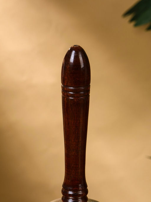 Колокольчик «Якорь», 12×12×24 см, алюминий, с деревянной ручкой