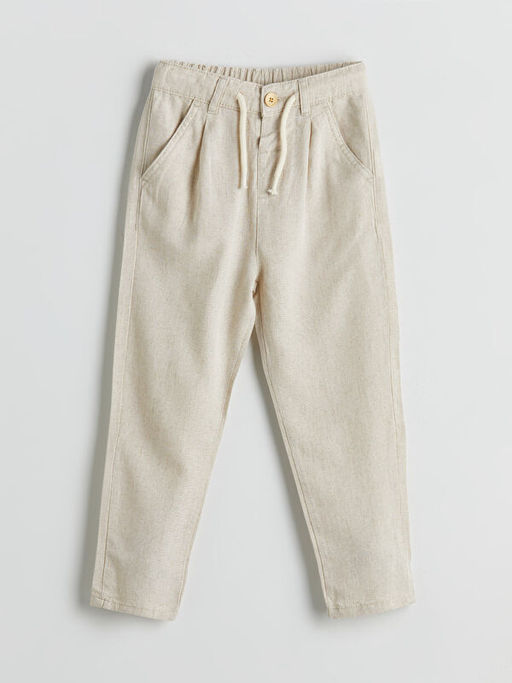 Beli Lastikli Keten Erkek ?ocuk Pantolon