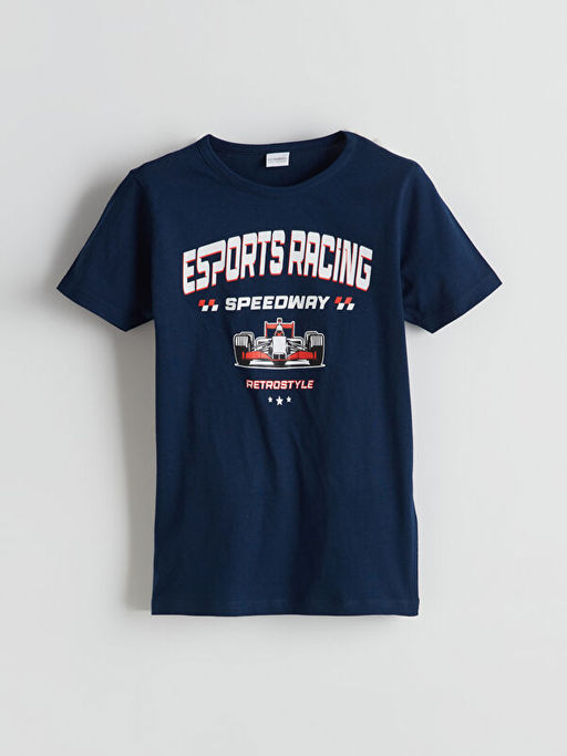 Bisiklet Yaka Erkek ?ocuk ?ortlu Pijama Tak?m?