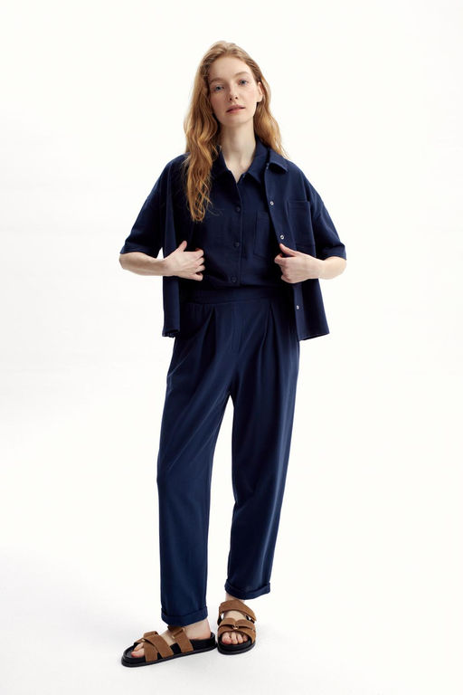 ЕВТ 4132/индиго брюки жен