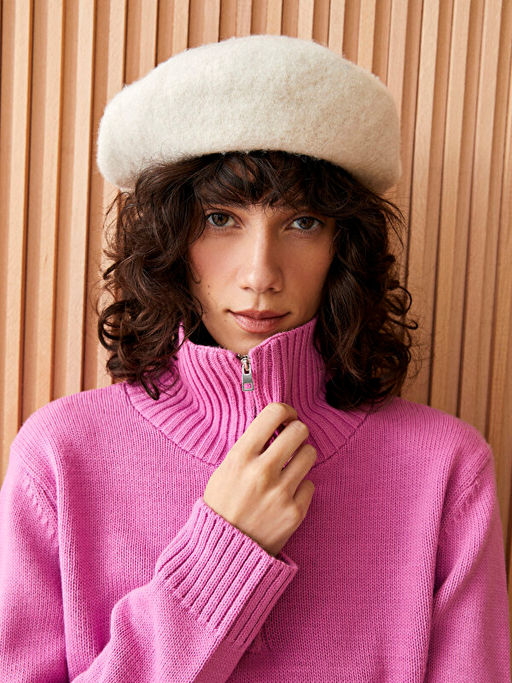 Dik Yaka Kad?n Triko Kazak