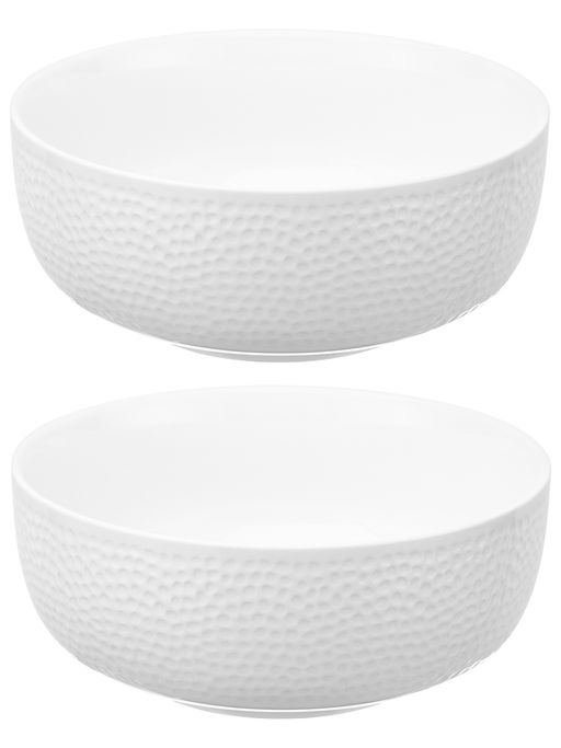 Набор салатников круглых 2 пр. 850 мл 16*16*7 см Белый коралл, фарфор - Elan gallery фото 3