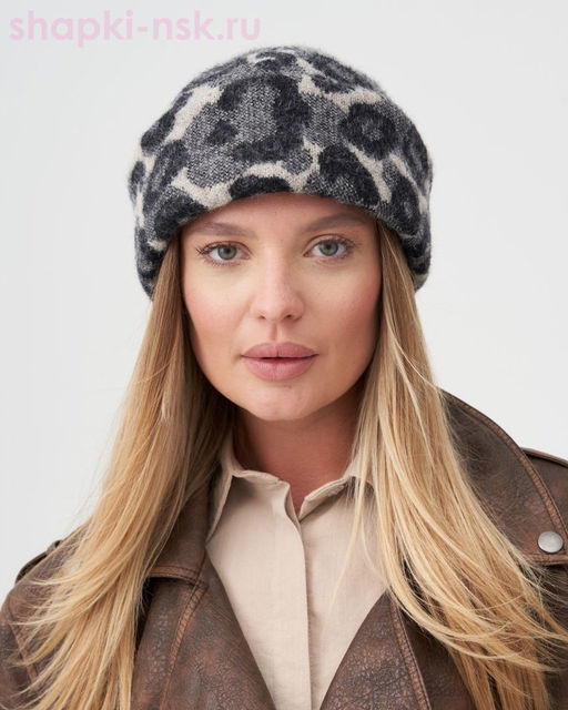 Алиса экомех ягуар трикотаж флис Шапка флис (56-58)