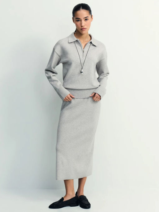 Джемпер поло с молнией / Zarina