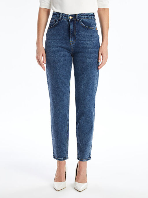 Mom Fit Kad?n Jean Pantolon