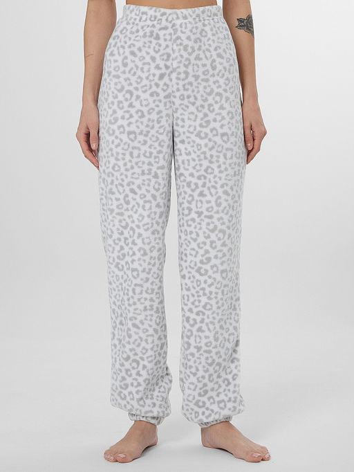 Комплект женский домашний белый с леопардовым принтом - Mark formelle фото 3