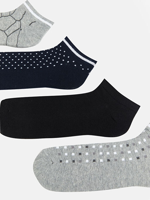 Desenli Erkek Patik ?orap 7li