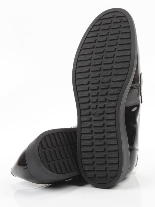 03-DEB103-3 BLACK Лоферы женские (натуральная кожа)