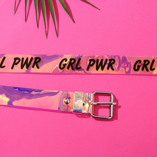 Ремень женский голография GRL PWR