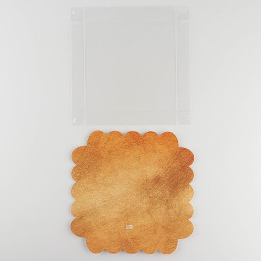 Цена за 5 шт. Коробка для печенья, кондитерская упаковка с пластиковой крышкой, Счастье рядом с тобой, 18?18?3 см